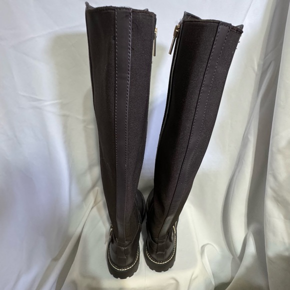 New Tommy Hilfiger Women’s Jiola Lug Sole Knee High Brown Riding Boot Size 6M - Picture 10 of 16